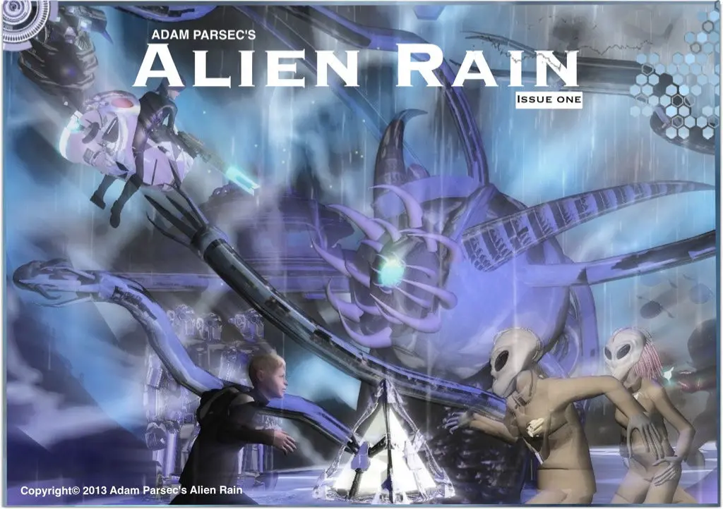 Alien Rain a graphic novel by Adam Parsec